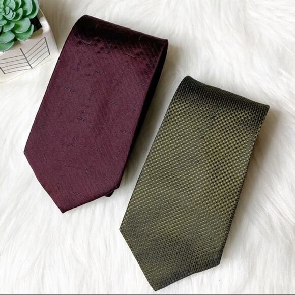 Kenneth Cole Collection Men’s Silk Tie Set - Picture 1 of 13